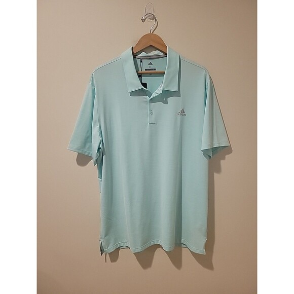 NWT Adidas Golf Ultimate 365 Heather Polo Shirt XL Green Performance Stretch - Picture 1 of 10
